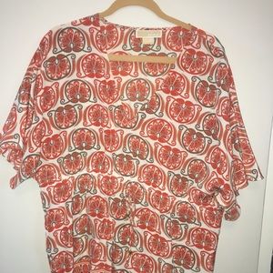 Michael Kors Silk dolman sleeve tunic